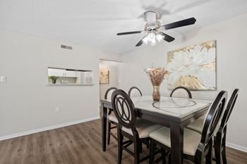Separate dining room area
